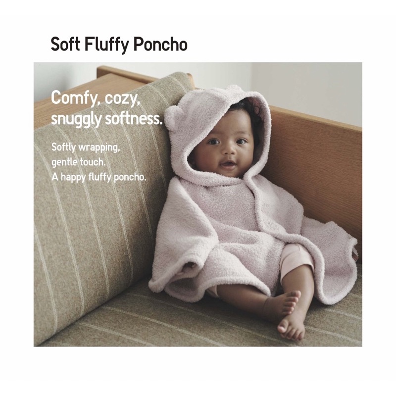 UNIQLO BABY PONCO SOFT FLUFFY