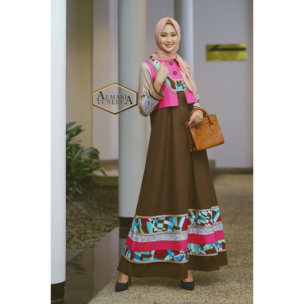 ALMARI  By TUNEECA – TUNEECA GAMIS DRESS BUSANA WANITA MUSLIMAH BRANDED PREMIUM TUNEECA ALMARI SERI 
