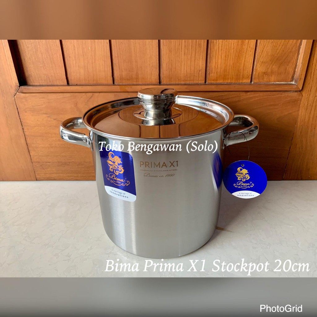 Jual BP2007320 Bima Stockpot 20 Cm Prima X1 Panci Tinggi Stainless ...