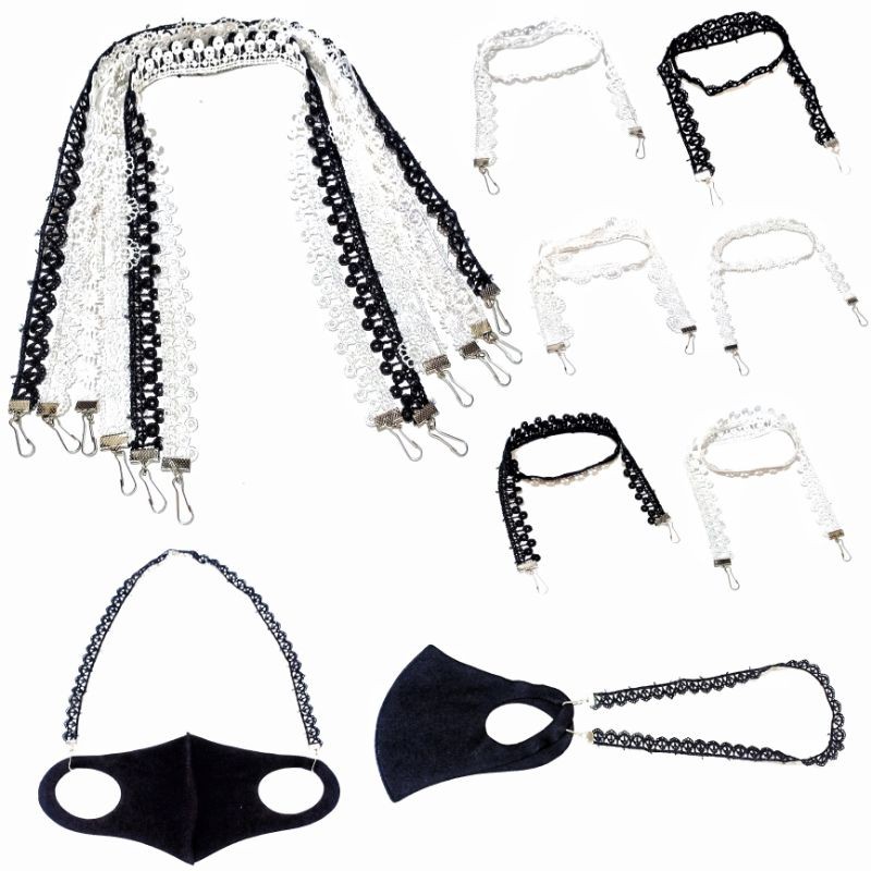 Kalung Gantungan Masker Strap Hanging Mask Lace Series Brukat Renda Brocade