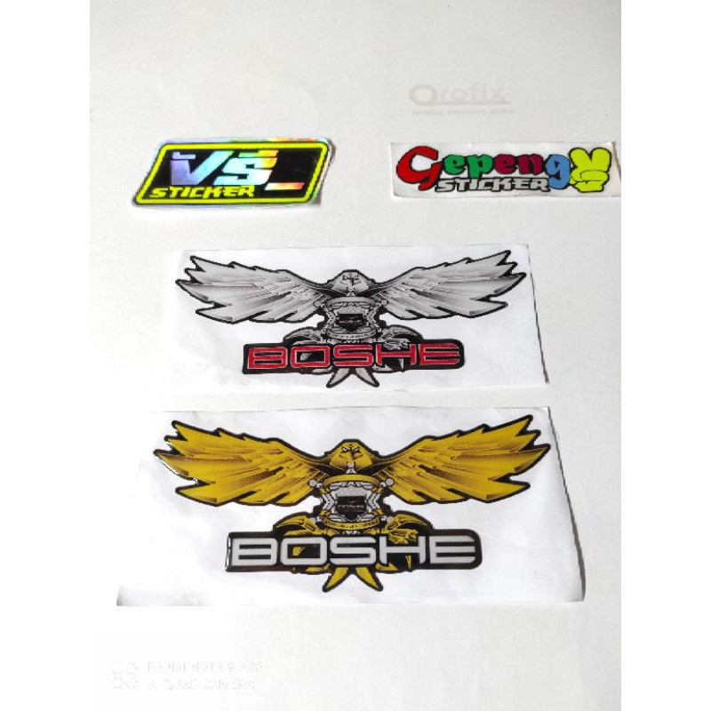 EMBLEM TIMBUL LOGO BOSHE BUAT WINSHILD NMAX AEROX PCX NINJA RR NINJA MURAH