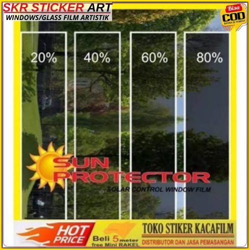 KACA FILM RIBEN/KACA FILM PENOLAK PANAS/KACA FILM MOBIL/KACA FILM 20%40%60%80%/STIKER KACA/RIBEN