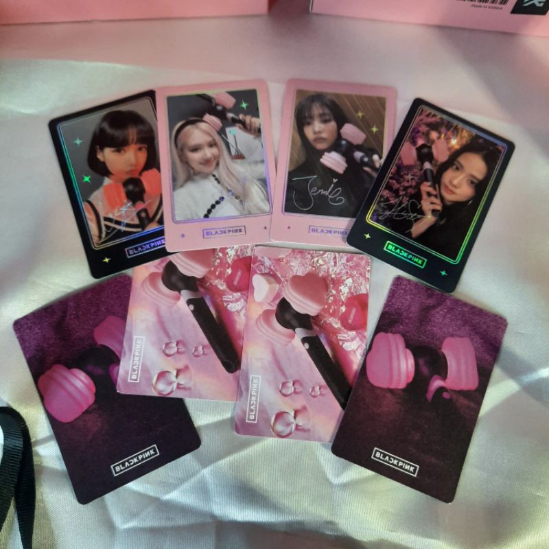 Blackpink Lightstick Ver 2 Photocard - Benefit Jisoo Rose Lisa Jennie Pola Polaroid BP PC Sharing