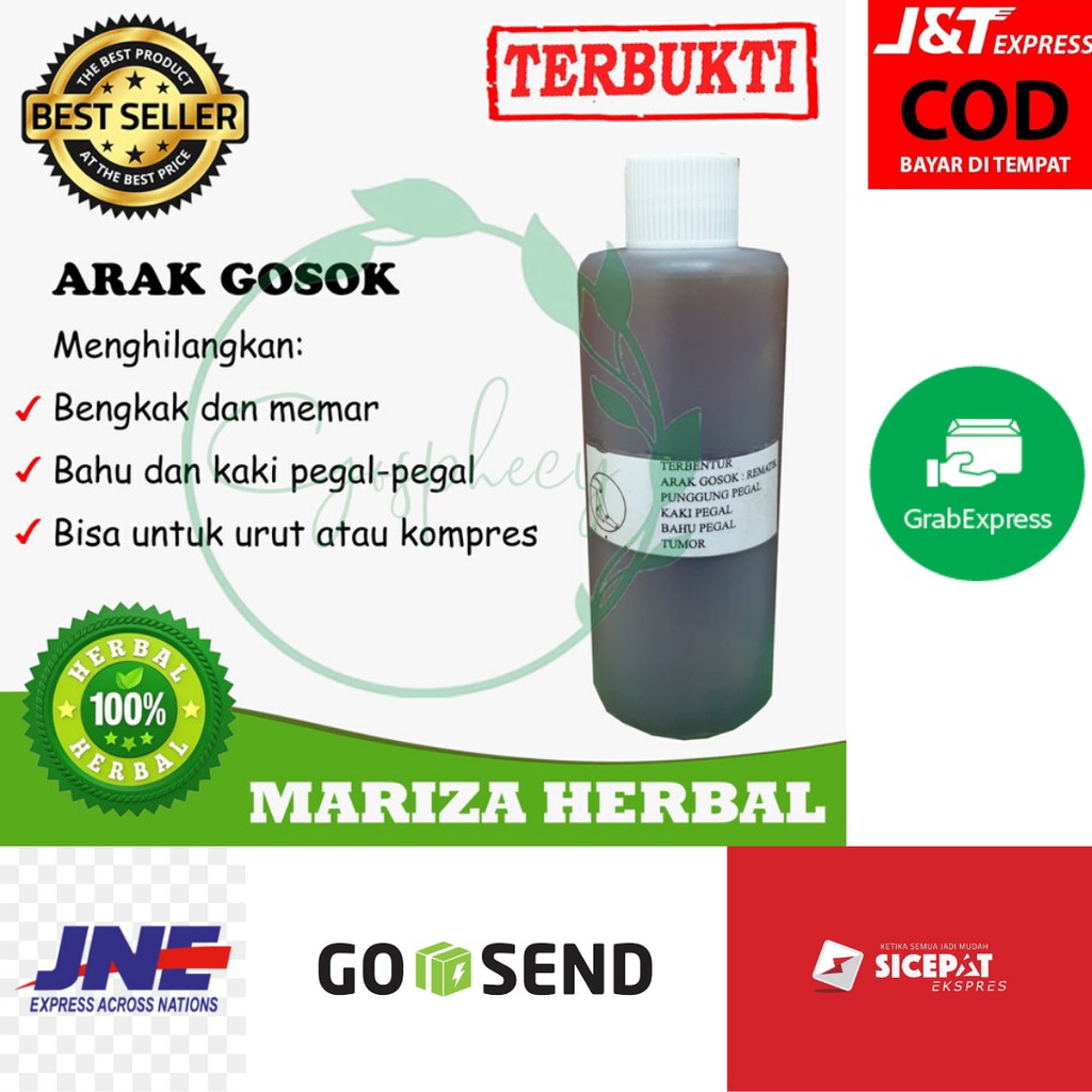 TRIXOLSHOP MARIZA ARAK GOSOK SAKIT REMATIK BENGKAK MEMAR OBAT HERBAL TRADISIONAL CINA - 100