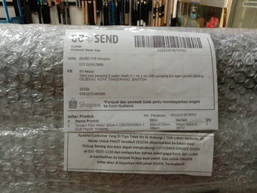 Stretch Film 50cm X 150/250/300m 1 Roll Plastik Wraping