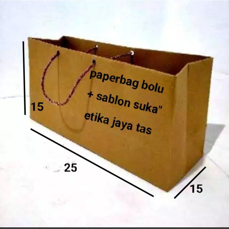 paperbag bolu/brownis 25x15x15