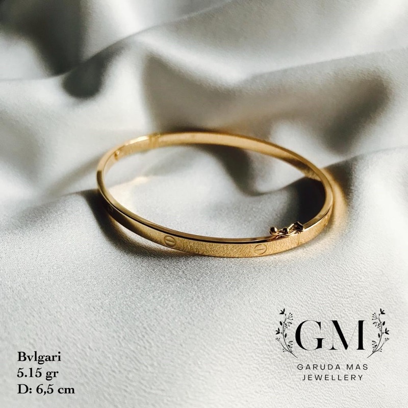 Gelang Emas Asli Kadar 375 Motif Modern Murah