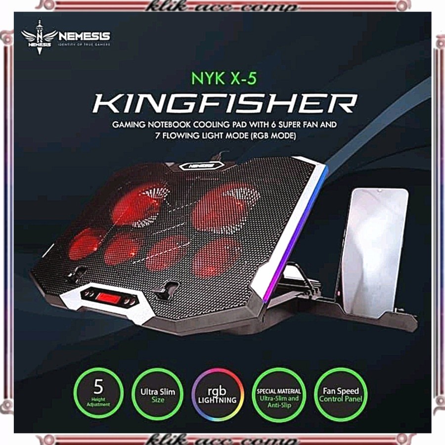 COOLER PAD 6 SUPER FAN GAMING NOTEBOOK KINGFISHER NYK NEMESIS X5