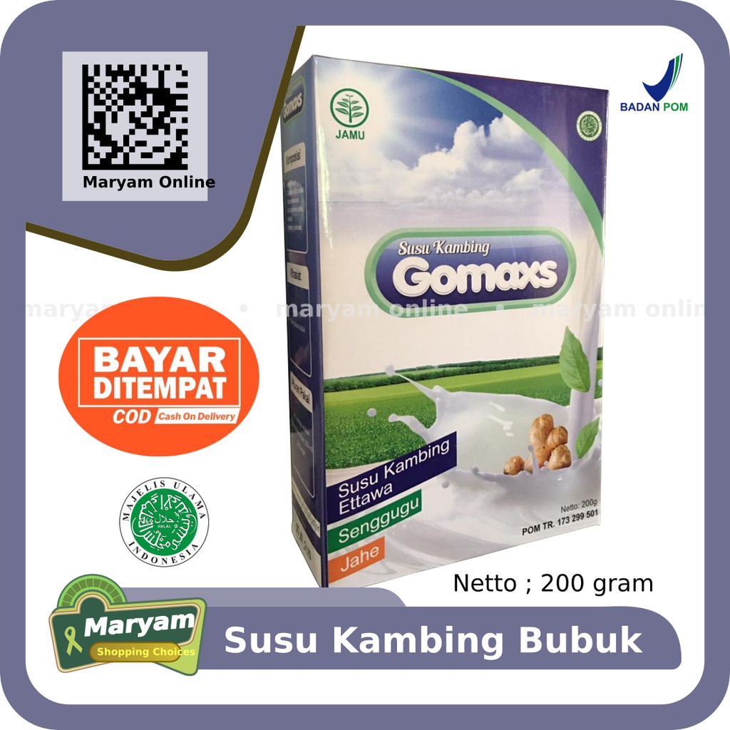 

Gomaxs Susu Kambing Bubuk 200gr