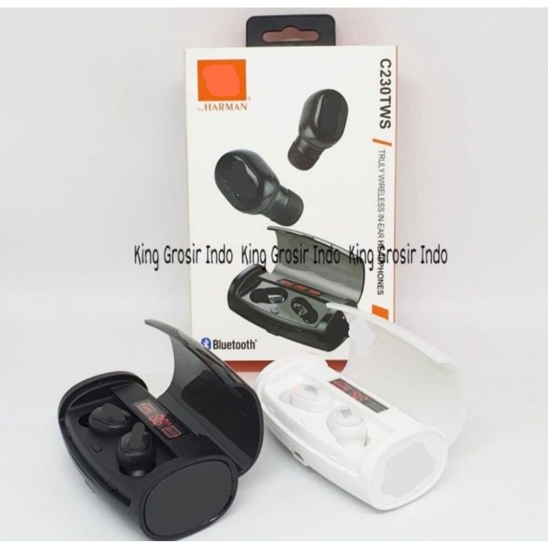 Headset Bluetooth LED C230 TWS Wireless Earphone Bluetooth C230TWS LED