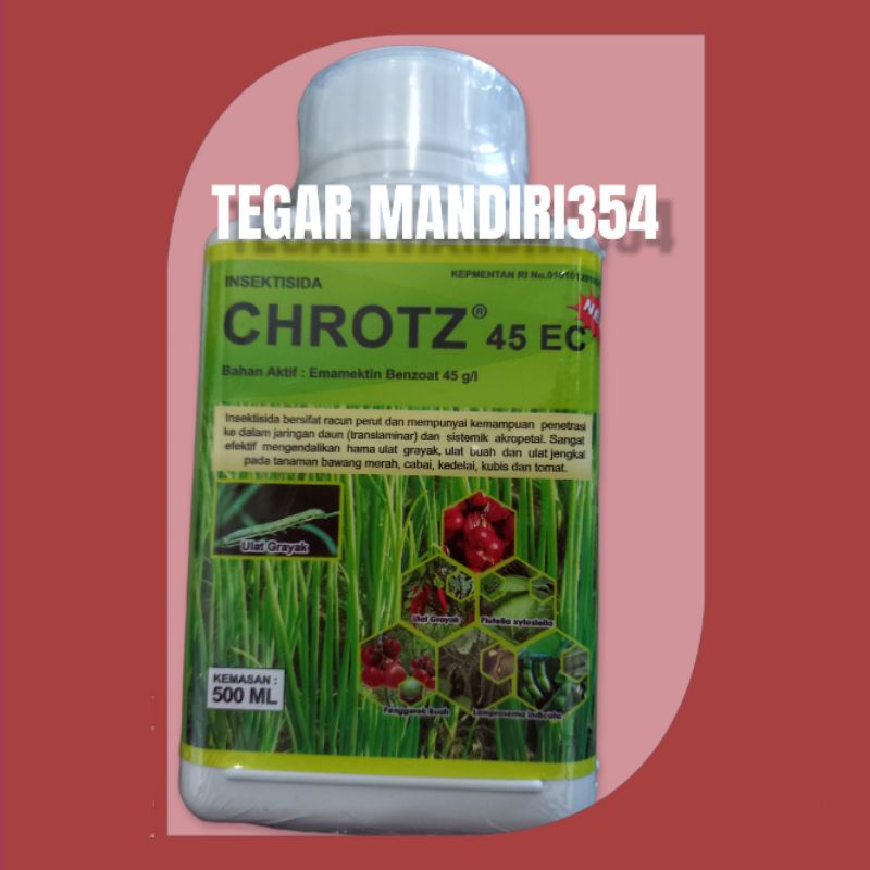 INSEKTISIDA CHROTZ 30EC 500ML Racun ulat Crot 500ml / insektisida chrotz 500ml racun ulat dan telur 