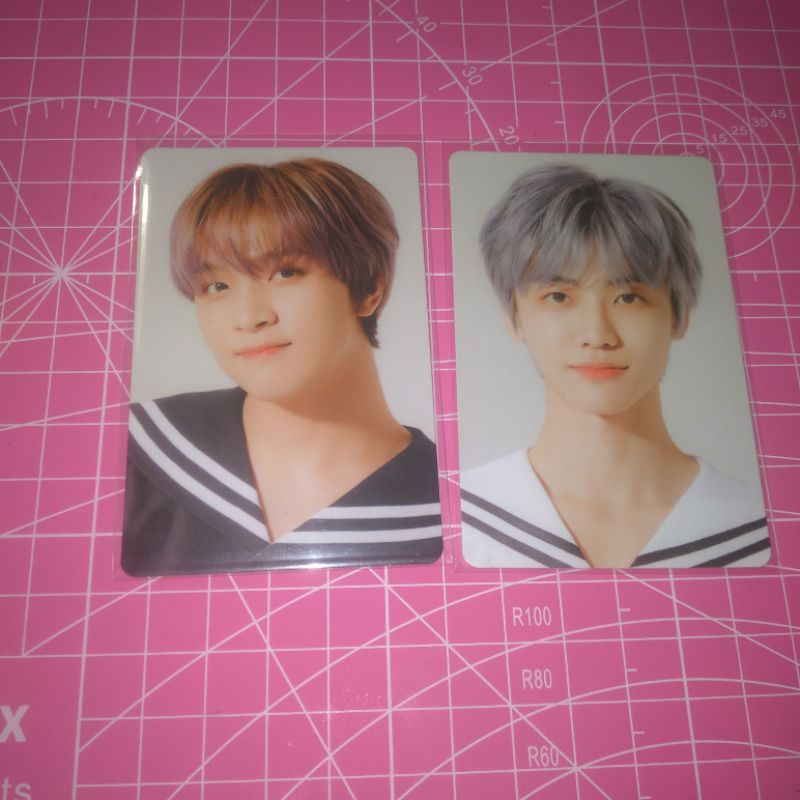 NCT Dream pc photocard haechan jaemin b2s back to school konsep id card
