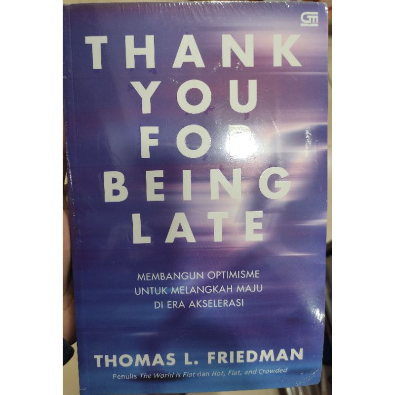 Thank You For Being  Late  Thomas L Friedman Shopee 