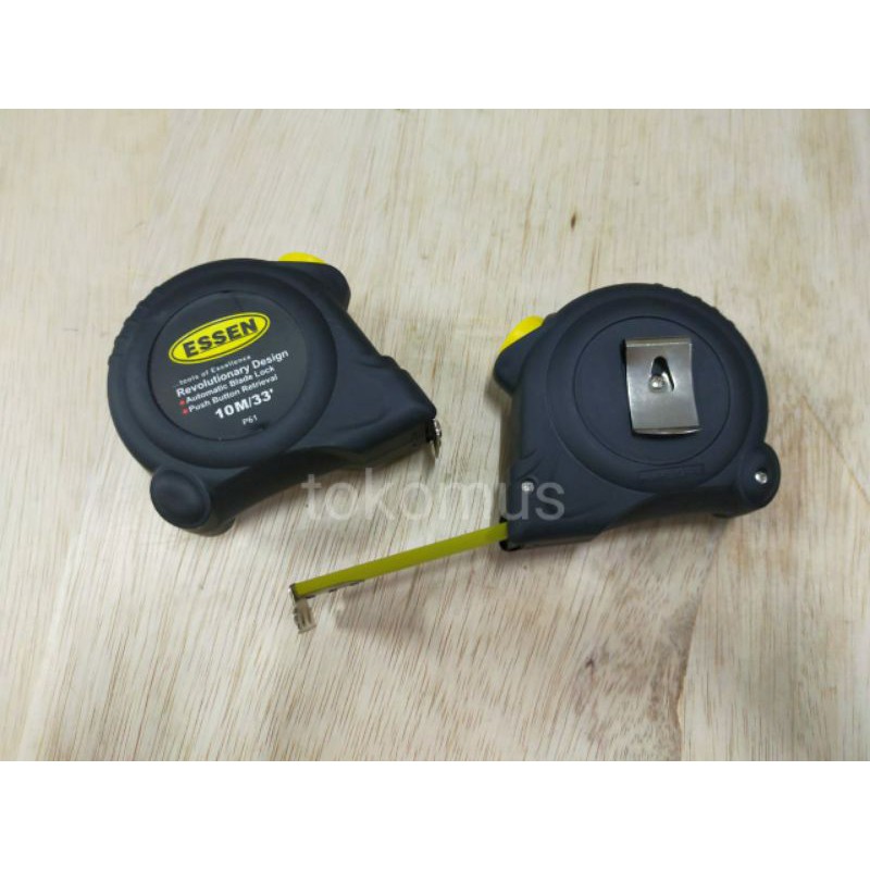 METERAN/ ROL METER ESSEN + KARET 10 M BERKUALITAS