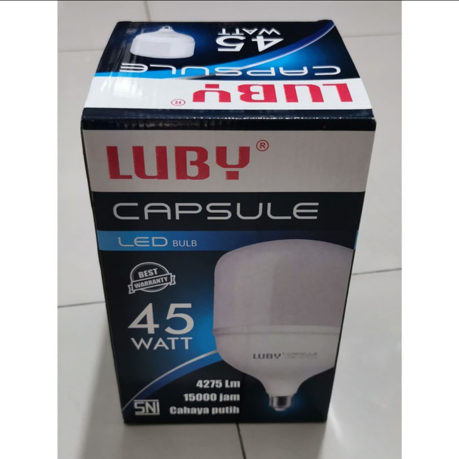 COD Lampu Led Kapsul Luby 45 Watt Cahaya Putih//Lampu Led Luby 45 Watt