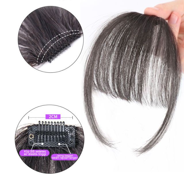 Hairclip Poni Depan Poni Palsu Poni depan korea Poni clip hairclip poni poni palsu korea human hair poni depan