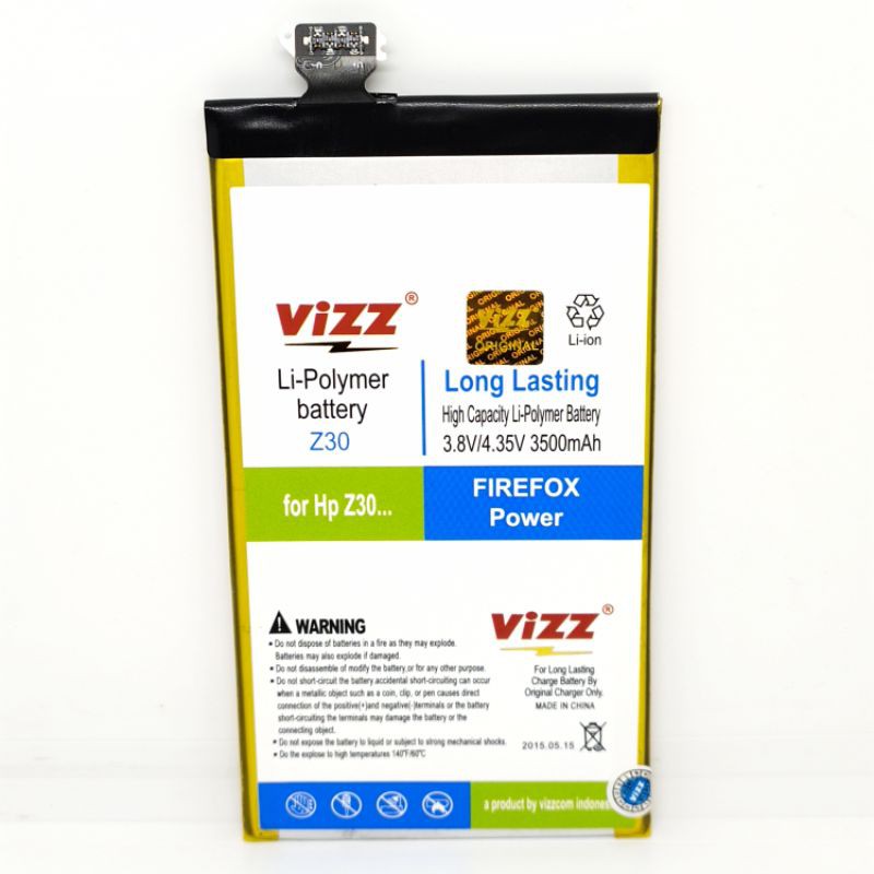 Baterai Batre Vizz BB Z30 Original Vizz