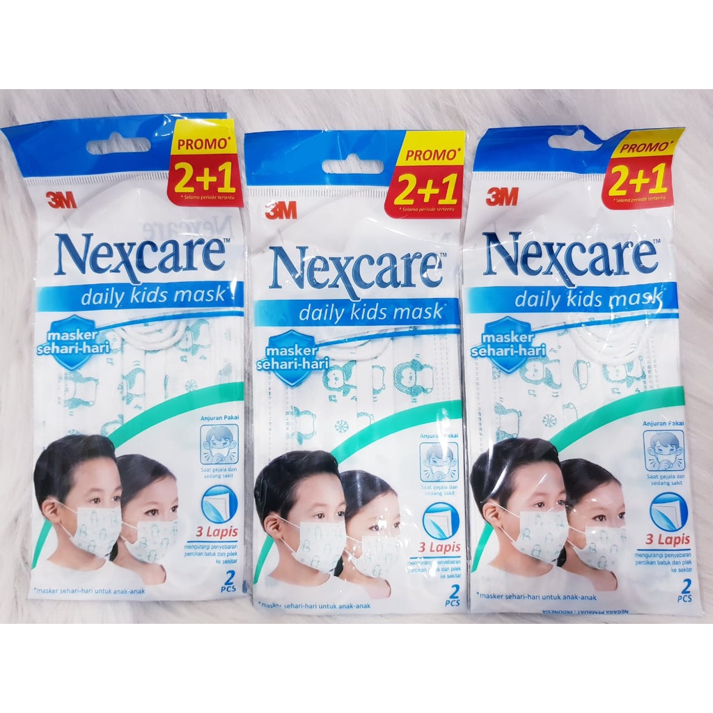 NEXCARE DAILY KIDS MASK ISI 3 PCS