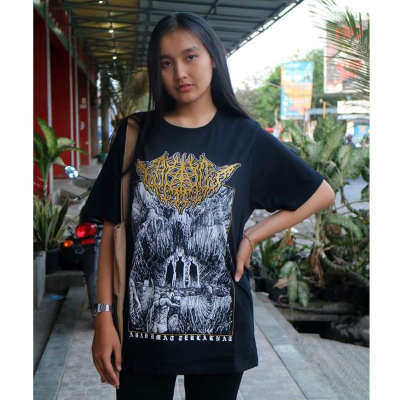 COD✅ TSHIRT BAND TAHLILAN KAOS BLACK METAL BY GARASI REBEL DISTRO KAOS BAND METAL.KAOS MUSIK BAJU ME