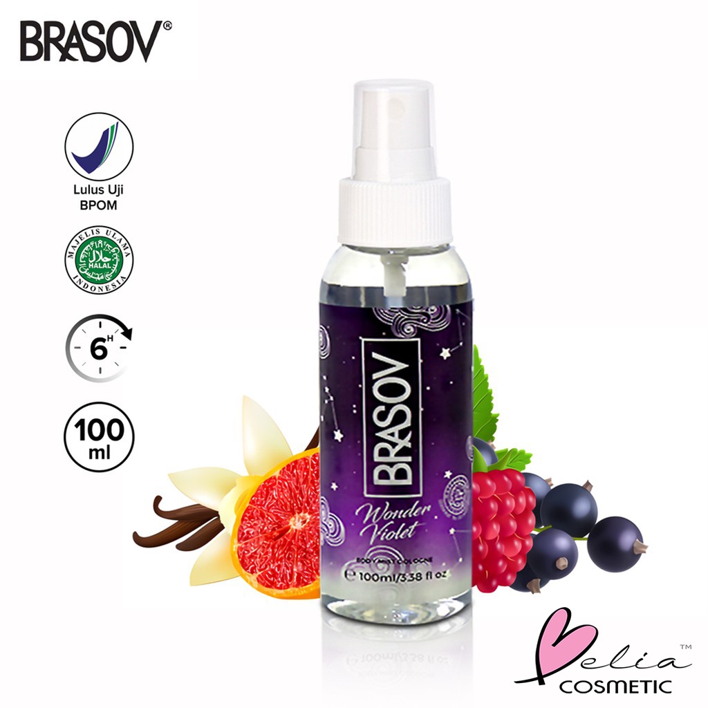 ❤ BELIA ❤ BRASOV Body Mist Spray Cologne Refreshing Fragrance 100mL