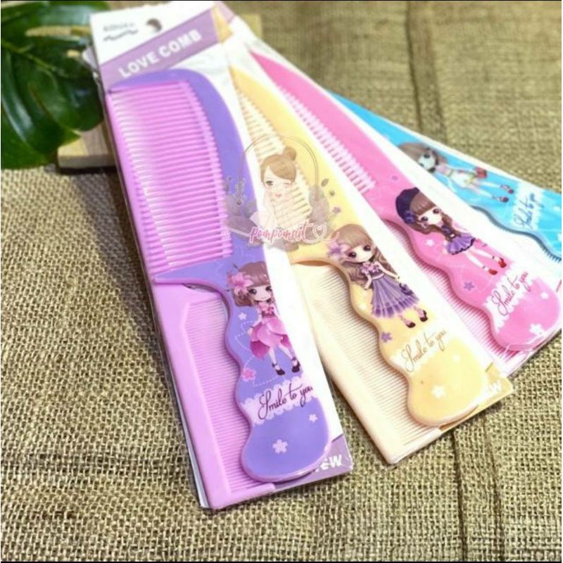 [COD] [Isi 2 pcs] Set Sisir Fancy Karakter Kartun Lucu / Sisir Sasak / Sisir Set Ukuran Kecil