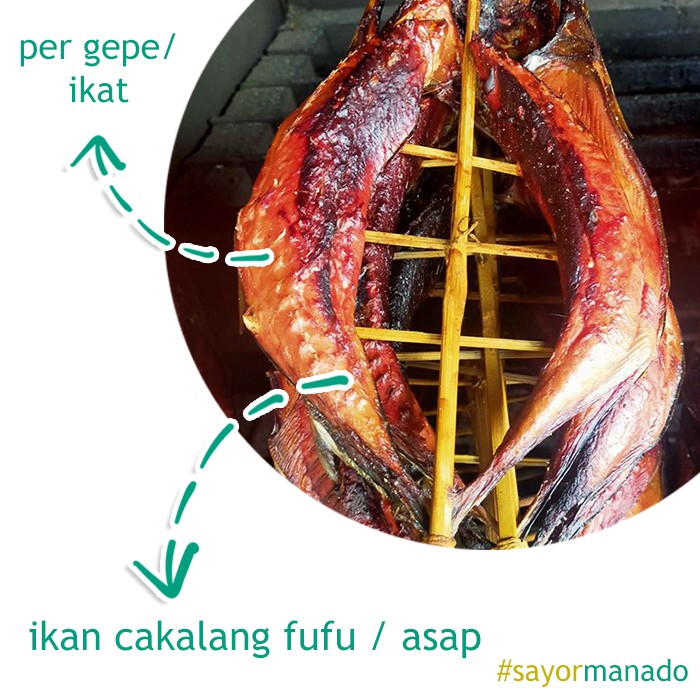 

Ikan Cakalang Fufu / Asap Khas Manado Per Gepe / Jepit