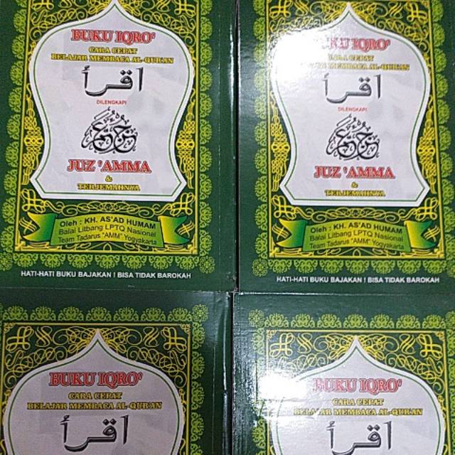 Buku Iqra Hijau Dilengkapi Jus 'Amma dan Terjemahannya