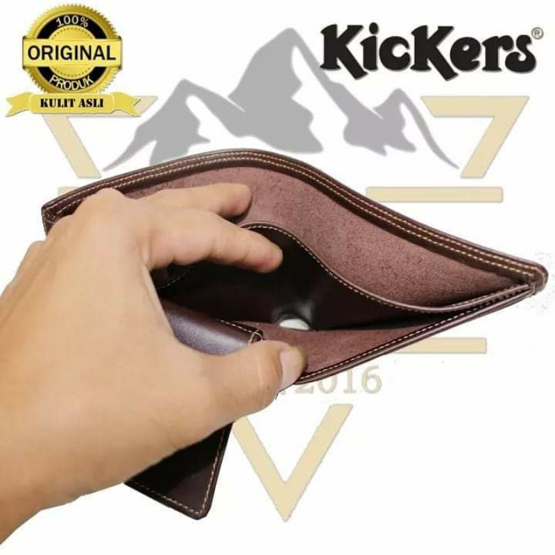 Dompet Pria Kulit Asli  Embos Kickers - Tanpa Kain Furing