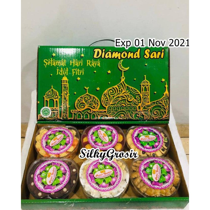 

Kue Lebaran DIAMOND SARI 1 Box Isi 6 Toples