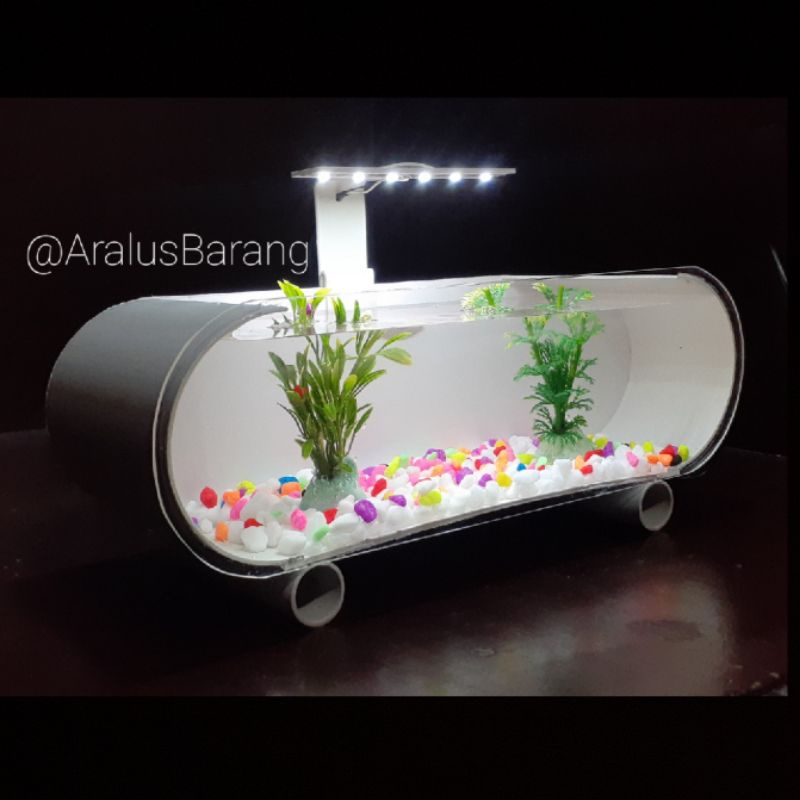 Aquarium Mini Fullset / Aquarium Akrilik / Aquarium Ikan Cupang