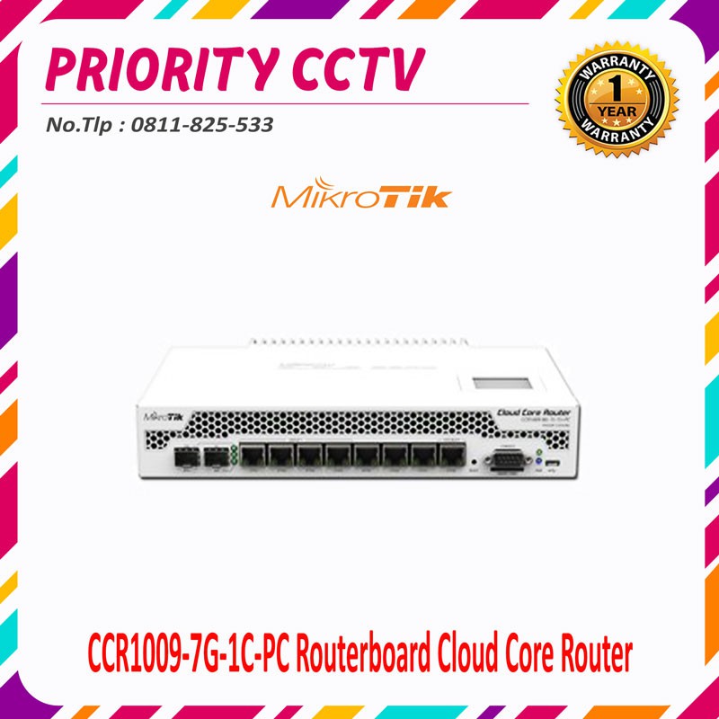 Mikrotik CCR1009-7G-1C-PC Routerboard Cloud Core Router