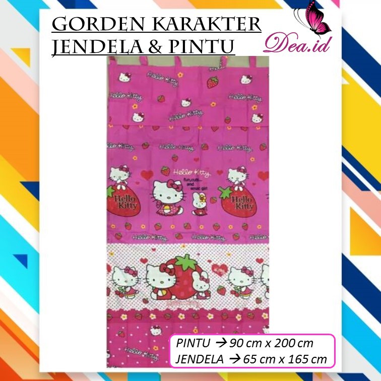 [DEASHOP] [JENDELA] GORDEN KARAKTER HORDENG KORDEN KARAKTER HALLO CITY 65 X 160 CM (1=10PCS)