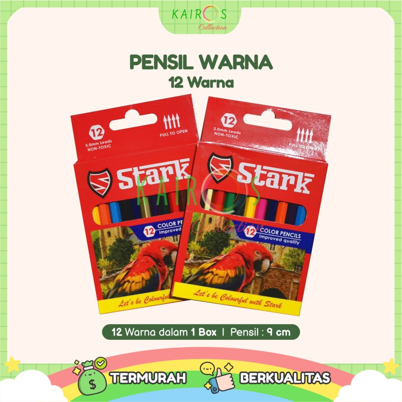 Pensil Warna Pendek Isi 12 Warna