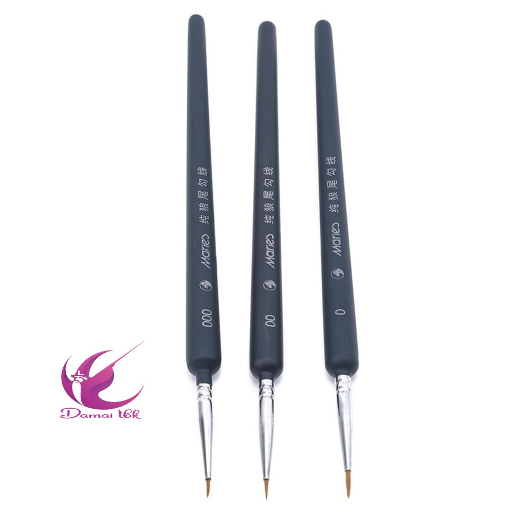 

3pcs Kuas Lukis Weizhuang Detail Miniatur Bahan Nilon fat liner