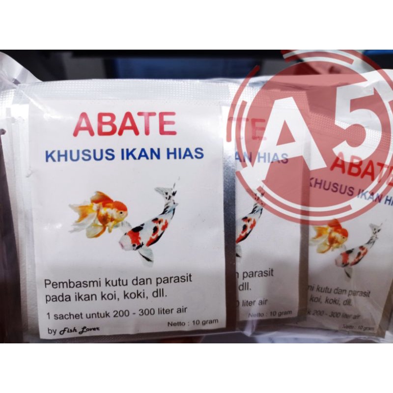 OBAT IKAN FISH LOVER ANTI KUTU ABATE 10GR