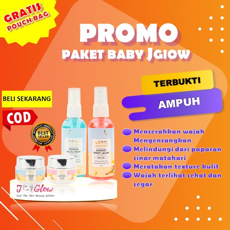 Jglow Skincare Paket Baby J glow Normal Skin Cream Perawatan Paket Kecantikan Bpom New Original J51