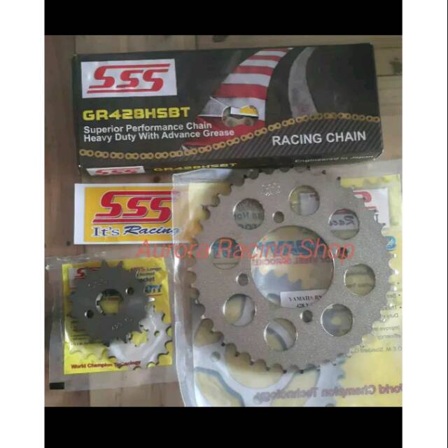 Gearset Sss 428 HSBT Vixion R15 Xabre Cb150R Cbr150 Tiger Megapro Verza Sonic Satria Fu Ninja KLX