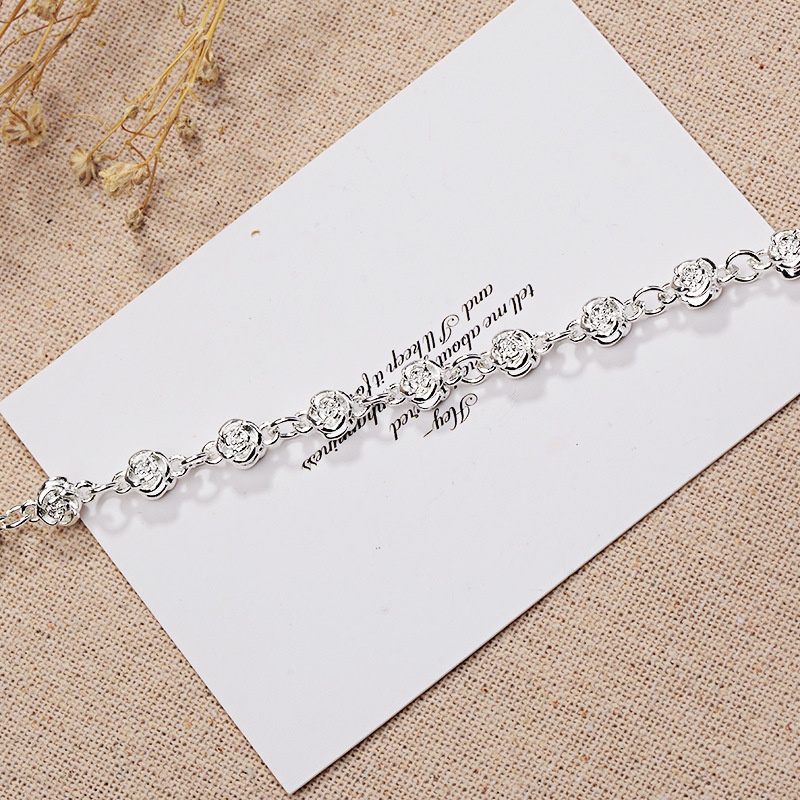 Gelang Bahan Stainless Steel Warna Silver Untuk Wanita