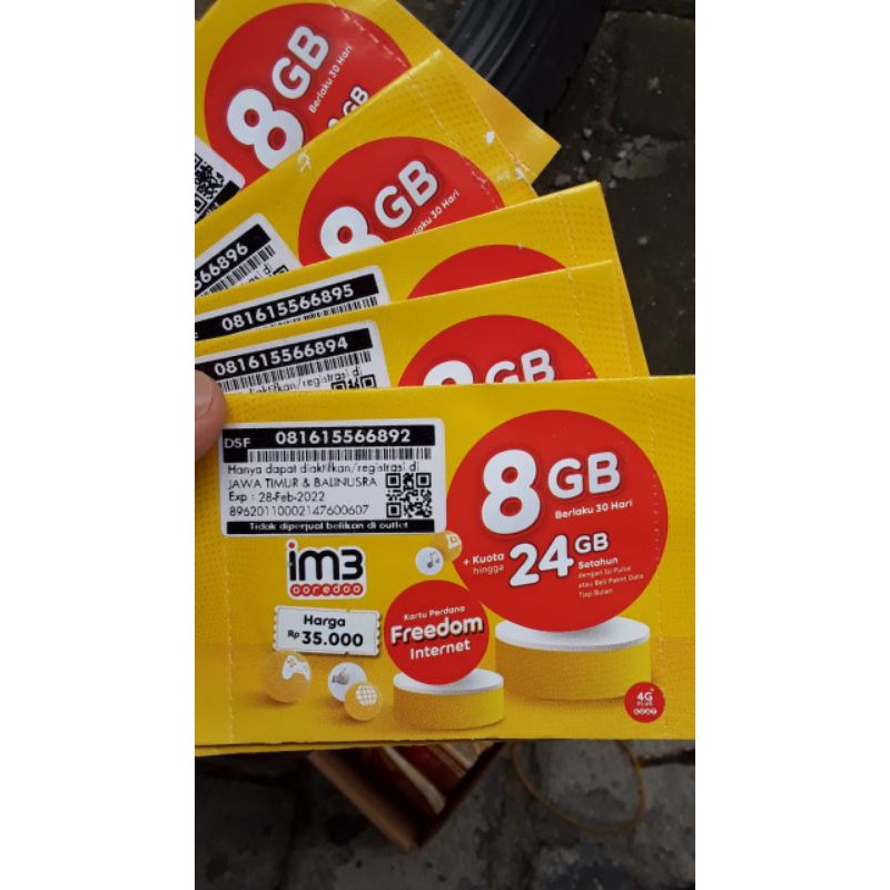 paket data im3 8GB