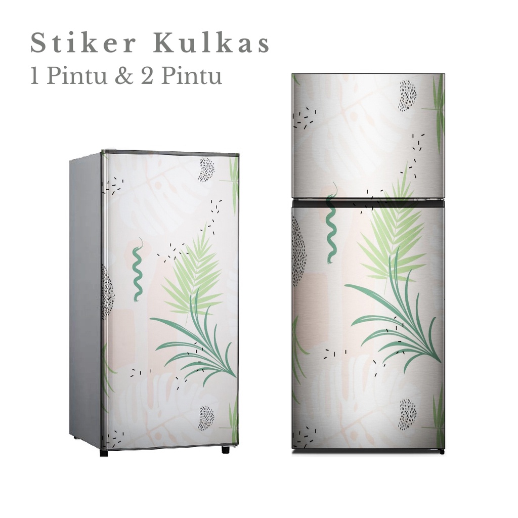 Stiker Kulkas 1 Pintu dan 2 Pintu motif Minimalist kode MT-48 - FX