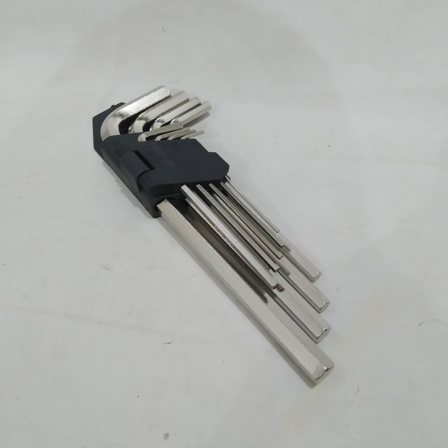 Kunci L Hexagon Hex Key Set 9pcs Sedang DRAMASHOP