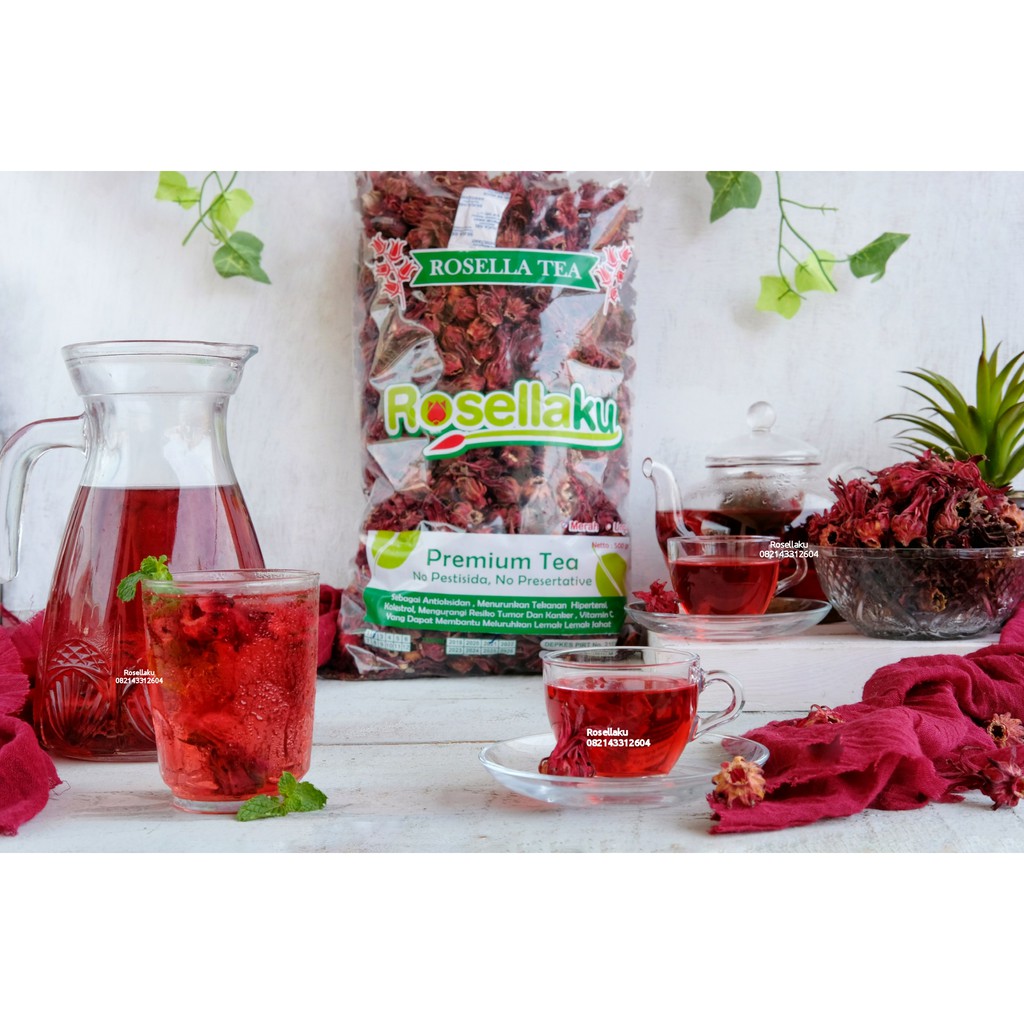 [TERLARIS] TEH BUNGA ROSELLA MERAH PREMIUM 1 KG / TEH DIET/TEH ROSELA MERAH/HIBICUS TEA/BUNGA ROSELA