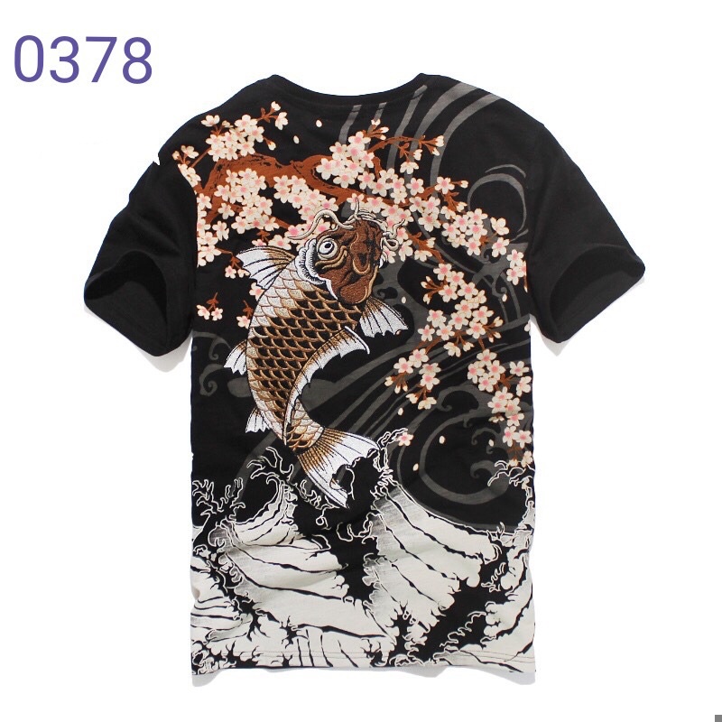 KAOS SUKAJAN IMPORT PRIA WANITA JEPANG KOREA KOI HARAJUKU ORIGINAL M-3XL JY65