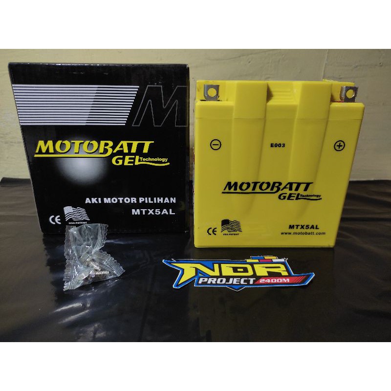 Aki kering motobatt MTX5AL mio sporty, Jupiter Z,Smash, Jupiter MX Old,Jupiter Burhan