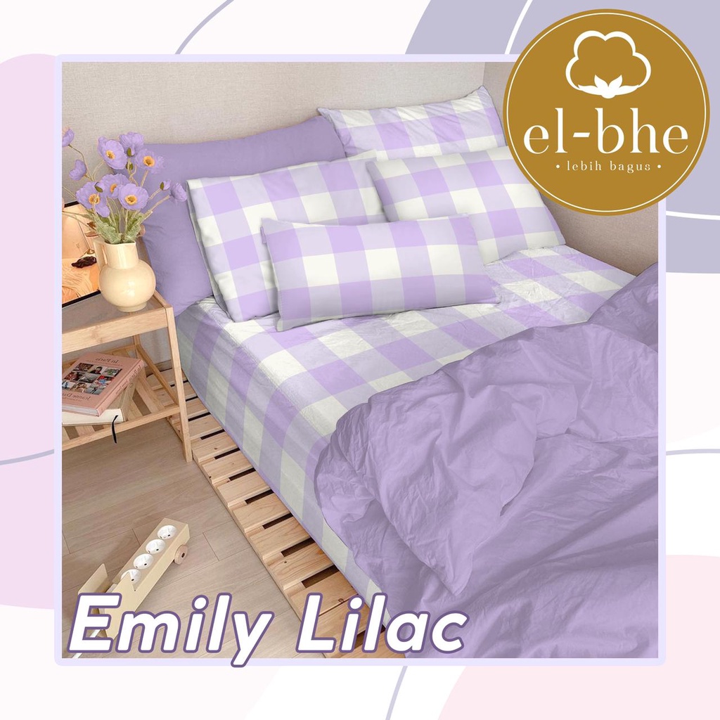 Sprei Anti Geser Katun Premium Kualitas No 1 Shopee EMILY KOTAK GAYA KOREA Ukuran 120 160 180x200