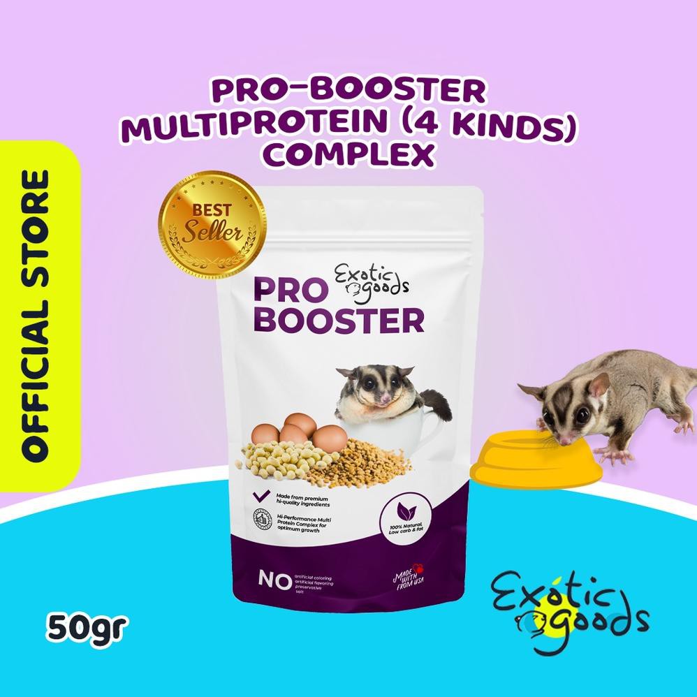 Jual Bisa Cod Pro Booster Gr Vitamin Sugar Glider Makanan Sugar Glider Protein Booster