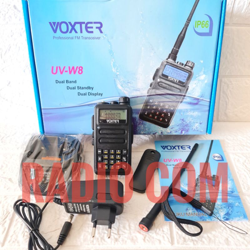 HT DUALBAND ANTI AIR VOXTER UV W8 HT WATERPROOF DUALBAND VOXTER UV-W8 HT MURAH UV W8 ANTI AIR