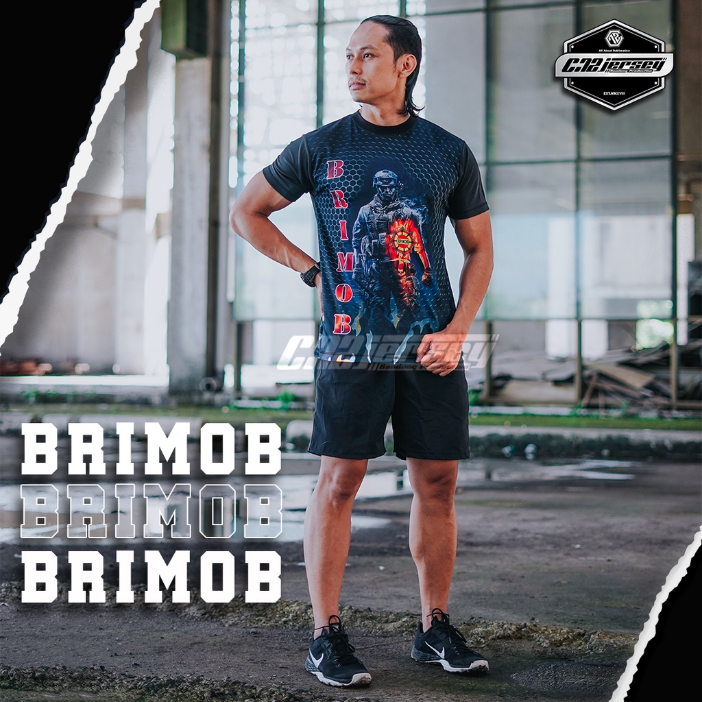 JERSEY KAOS BRIMOB SINGELPRINT SUBLIMEJERSEYBANDUNG C72 JERSEY BANDUNG OFFICIAL STORE