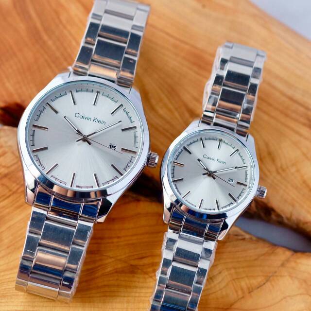 Jam Tangan Couple CK Silver