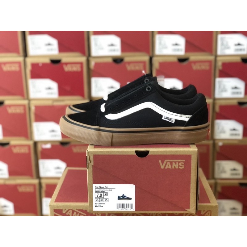 Vans old skool PRO- Black- Gum ICC -PRO ORIGINAL